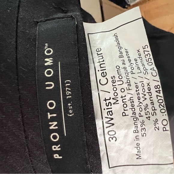 Pronto Uomo dress pants size 30/30 - Picture 2 of 2